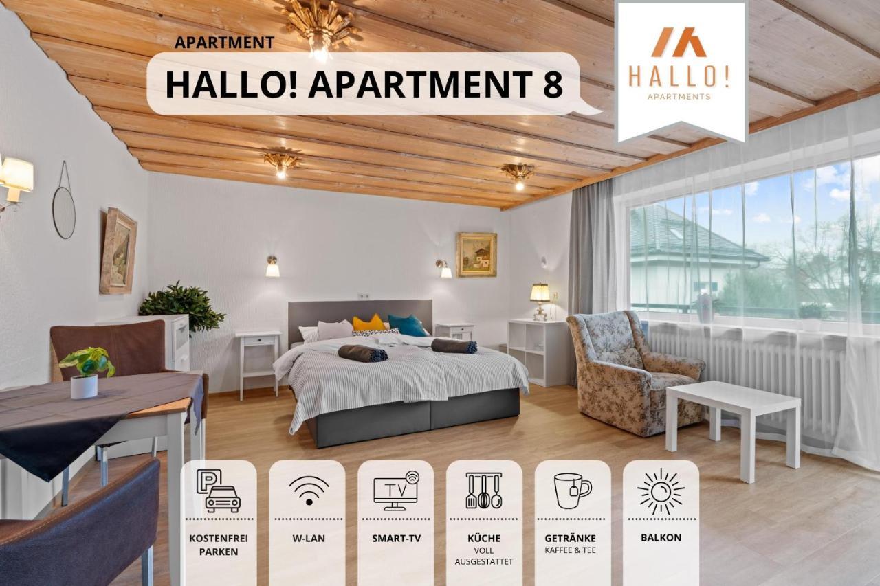 Sehr Gemuetliche Ferienwohnung In Bester Lage Mit Grossem Sonnenbalkon L Innenstadtnaehe L 1 Minute Zum Bahnhof L Kueche L Tv L Free-Wlan L Willkommen Im Hallo!-Apartment 8 Bad Worishofen Exterior photo