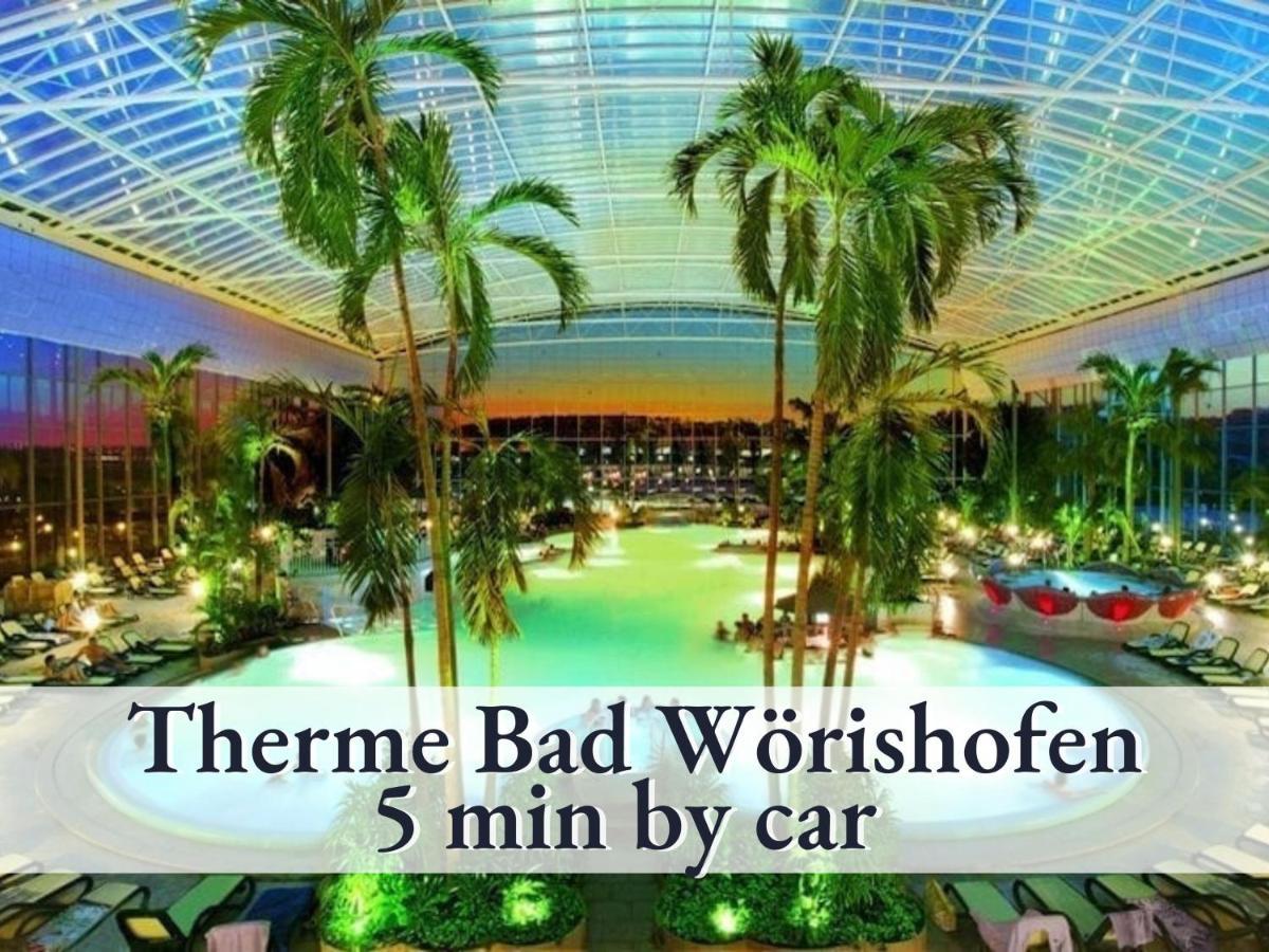 Sehr Gemuetliche Ferienwohnung In Bester Lage Mit Grossem Sonnenbalkon L Innenstadtnaehe L 1 Minute Zum Bahnhof L Kueche L Tv L Free-Wlan L Willkommen Im Hallo!-Apartment 8 Bad Worishofen Exterior photo